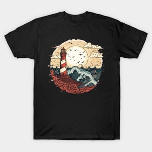 Lighthouse Colorful Art Creation V6 T-Shirt